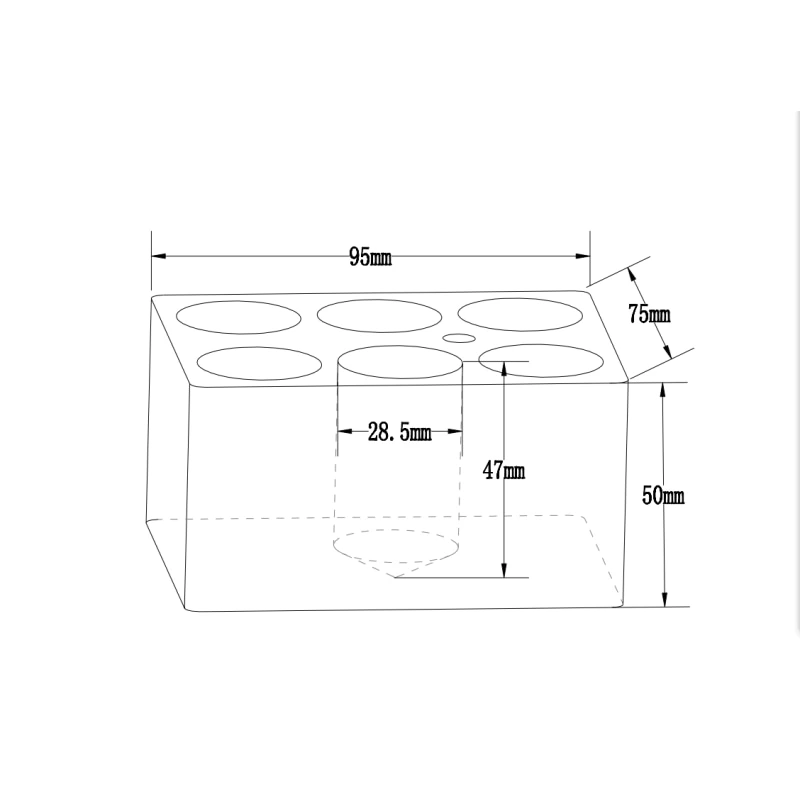 Hfh Dry Bath/Dry Bath Incubator/Metal Dry Bath/Heating Heat Block Accessory